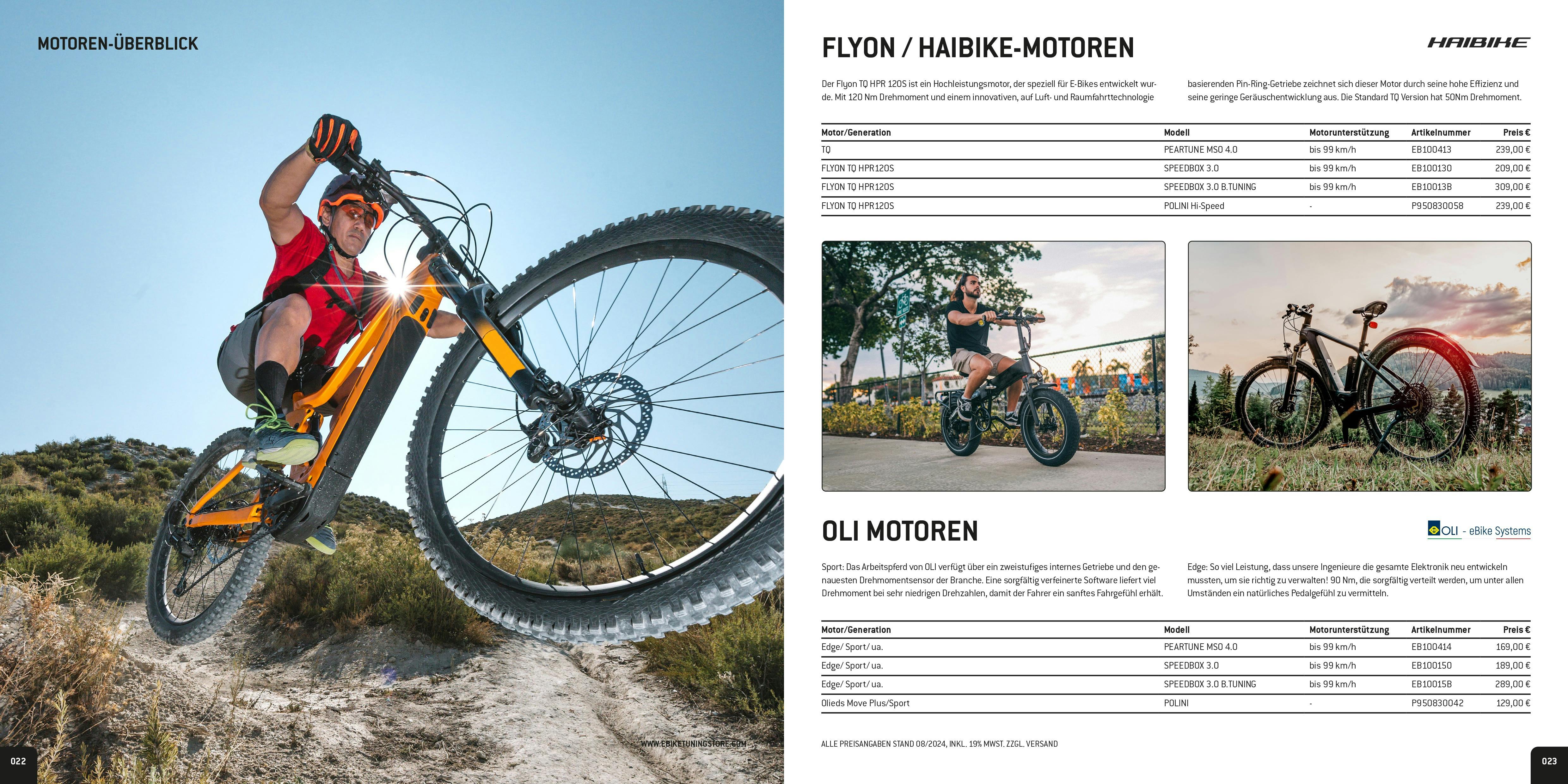 SIP Catalogue for EBike Tuning & Replacement Parts 2025