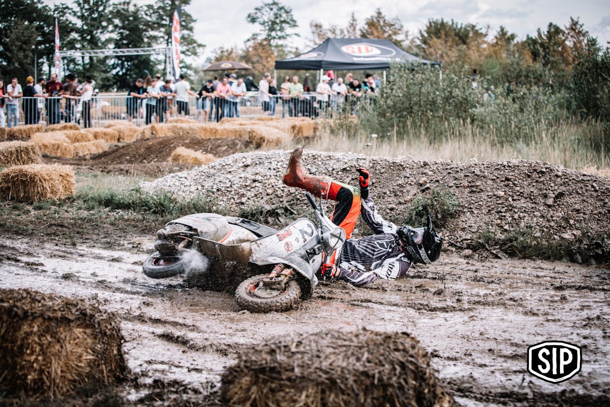Vespa in the dirt