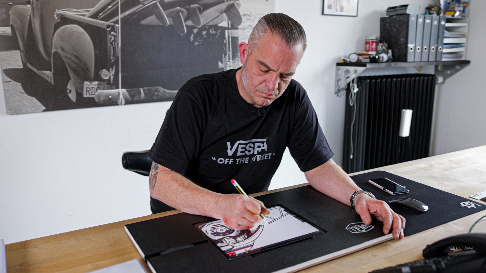 Nic Nagel bei der Arbeit